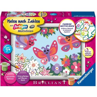 Ravensburger Peinture par numéros 23763 - Papillons joyeux - Enfants de 7 ans et plus - Publicité Ravensburger Peinture par numéros 23763 - Papillons joyeux - Enfants de 7 ans et plus - Publicité