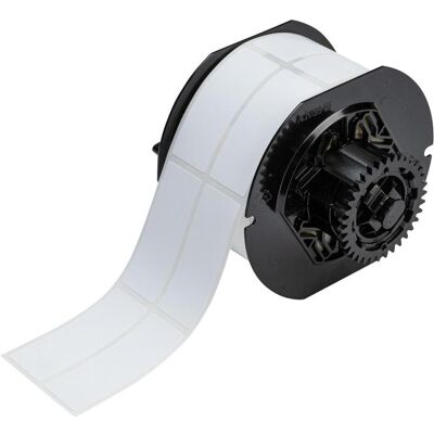 Brady, Rouleau d’étiquettes, B33-325-499, Tissu nylon, blanc, mat, 25.40 x 63.50 mm, permanent, 2 pistes (700 E.) - Publicité Brady, Rouleau d’étiquettes, B33-325-499, Tissu nylon, blanc, mat, 25.40 x 63.50 mm, permanent, 2 pistes (700 E.) - Publicité