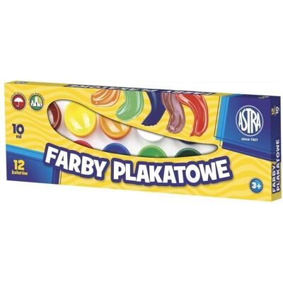 Astra, Peinture loisirs créatifs, Plakatfarben 12 Farben 10 ml (10 ml) - Publicité Astra, Peinture loisirs créatifs, Plakatfarben 12 Farben 10 ml (10 ml) - Publicité