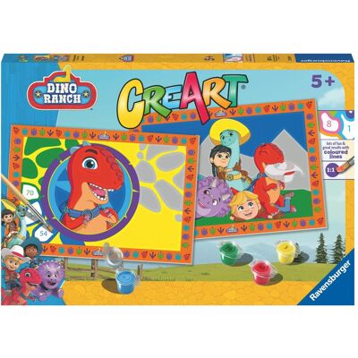 Ravensburger CreArt - Série Junior : 2 x Dino Ranch - Publicité Ravensburger CreArt - Série Junior : 2 x Dino Ranch - Publicité