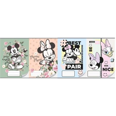 Teka, Cahier + bloc-notes, Notizbuch A5/16K dreifach liniert, Minnie (20 Stk.) (A5, Couverture souple) - Publicité Teka, Cahier + bloc-notes, Notizbuch A5/16K dreifach liniert, Minnie (20 Stk.) (A5, Couverture souple) - Publicité