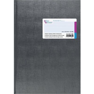 König & Ebhardt, Cahier + bloc-notes, Carnet à colonnes A4 avec en-tête 8 colonnes 96 feuilles (A4, Règle spéciale, Couverture rigide) - Publicité König & Ebhardt, Cahier + bloc-notes, Carnet à colonnes A4 avec en-tête 8 colonnes 96 feuilles (A4, Règle spéciale, Couverture rigide) - Publicité