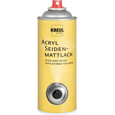 Magni, Peinture loisirs créatifs, KREUL 830400 - Peinture satinée à base d'acrylique, aérosol de 400 ml, incolore, non jaunissante (400 ml) - Publicité Magni, Peinture loisirs créatifs, KREUL 830400 - Peinture satinée à base d'acrylique, aérosol de 400 ml, incolore, non jaunissante (400 ml) - Publicité