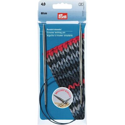 Prym HN Aiguilles circulaires MS 60 cm 4,00 mm argenté, Aiguille, Argent - Publicité Prym HN Aiguilles circulaires MS 60 cm 4,00 mm argenté, Aiguille, Argent - Publicité