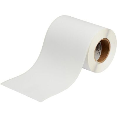 Brady, Rouleau d’étiquettes, JPC-4000-2569-SC, Film polyester pour jet d'encre, blanc, mat, 101.60 mm x 15.24 m, permanent, - Publicité Brady, Rouleau d’étiquettes, JPC-4000-2569-SC, Film polyester pour jet d'encre, blanc, mat, 101.60 mm x 15.24 m, permanent, - Publicité