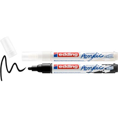 Edding, Marqueur, 5100 Acrylstifte farbsortiert 2,0 - 3,0 mm, 2 St. (2x) - Publicité Edding, Marqueur, 5100 Acrylstifte farbsortiert 2,0 - 3,0 mm, 2 St. (2x) - Publicité