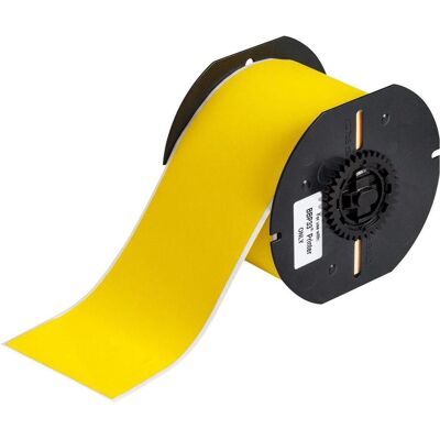 Brady, Rouleau d’étiquettes, B33C-3000-472YL, polyimide, jaune, mat, 76.20 mm x 25.91 m, permanent, continu (76.20 mm) - Publicité Brady, Rouleau d’étiquettes, B33C-3000-472YL, polyimide, jaune, mat, 76.20 mm x 25.91 m, permanent, continu (76.20 mm) - Publicité