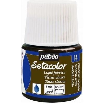 Pebeo, Peinture loisirs créatifs, Setacolor tissus clairs (45 ml) - Publicité Pebeo, Peinture loisirs créatifs, Setacolor tissus clairs (45 ml) - Publicité