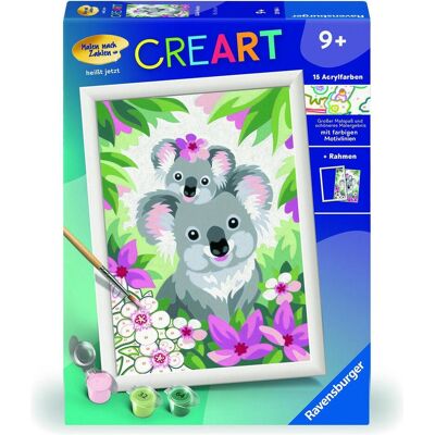 Ravensburger Peinture par numéros - Doux koalas - Publicité Ravensburger Peinture par numéros - Doux koalas - Publicité