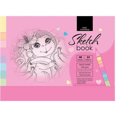 Fresh, Cahier + bloc-notes, Skizzenbuch 197x124/48K 100g TW (Autre) - Publicité Fresh, Cahier + bloc-notes, Skizzenbuch 197x124/48K 100g TW (Autre) - Publicité
