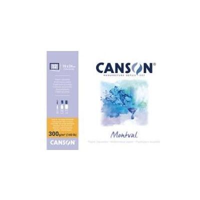 Canson, Cahier + bloc-notes, Bloc d'aquarelle Montval 30,0 x 40,0 cm (A3, Blanc, Couverture rigide) - Publicité Canson, Cahier + bloc-notes, Bloc d'aquarelle Montval 30,0 x 40,0 cm (A3, Blanc, Couverture rigide) - Publicité