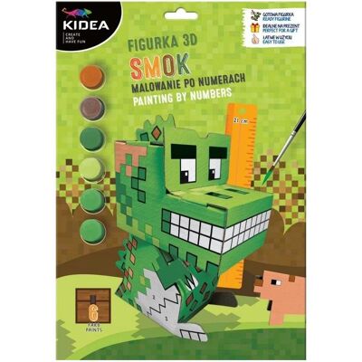 Derform 3D-Malen nach Zahlen Drache KIDEA Figur - Publicité Derform 3D-Malen nach Zahlen Drache KIDEA Figur - Publicité