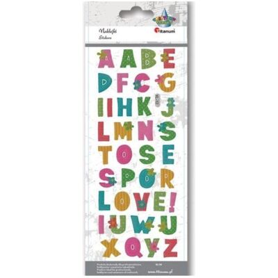 Titanum, Autocollants, Konvexe weiche Alphabet-Aufkleber, 38 Stück (38 Autocollants) - Publicité Titanum, Autocollants, Konvexe weiche Alphabet-Aufkleber, 38 Stück (38 Autocollants) - Publicité