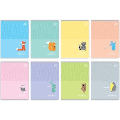 Interdruk, Cahier + bloc-notes, Carnet de notes A5/16K ligne de couleur Black&Blue Kids (20 pièces) (A5, À rayures) - Publicité Interdruk, Cahier + bloc-notes, Carnet de notes A5/16K ligne de couleur Black&Blue Kids (20 pièces) (A5, À rayures) - Publicité