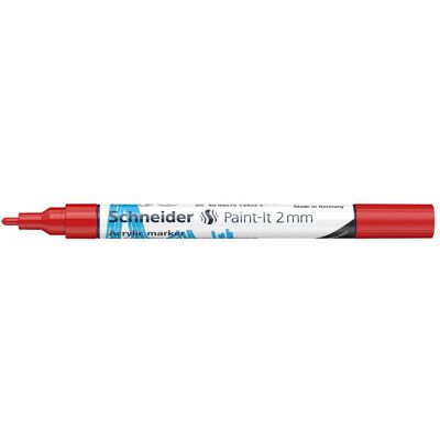 Schneider, Marqueur, Marqueur acrylique Paint-It 310 2mm rouge (1x) - Publicité Schneider, Marqueur, Marqueur acrylique Paint-It 310 2mm rouge (1x) - Publicité