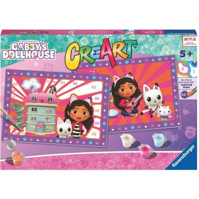 Ravensburger Peinture par numéros - Gabby's Dollhouse - Publicité Ravensburger Peinture par numéros - Gabby's Dollhouse - Publicité