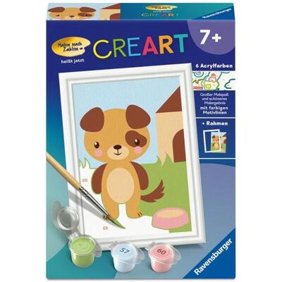 Ravensburger CreArt, Malen nach Zahlen Kinder - Süsser Hund - Publicité Ravensburger CreArt, Malen nach Zahlen Kinder - Süsser Hund - Publicité