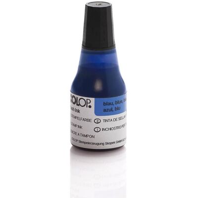 Colop, Tampon encreur, 146961 Encre pour tampon Flash Bleu, 25 ml - Publicité Colop, Tampon encreur, 146961 Encre pour tampon Flash Bleu, 25 ml - Publicité
