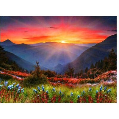 Magni Diamond Painting Lever de soleil 30x40cm - Publicité Magni Diamond Painting Lever de soleil 30x40cm - Publicité