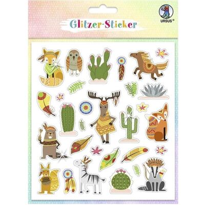 Ursus, Autocollants, Glitzer-Sticker FUN Mot. 04 59540004F 156 Sticker (156 Autocollants) - Publicité Ursus, Autocollants, Glitzer-Sticker FUN Mot. 04 59540004F 156 Sticker (156 Autocollants) - Publicité