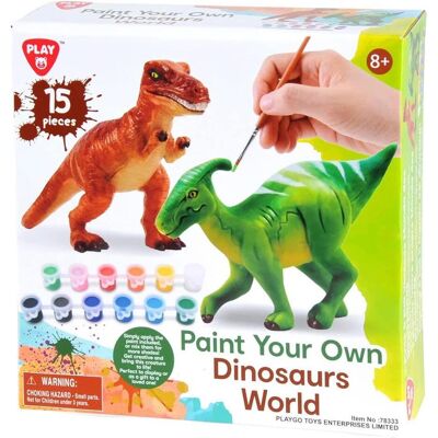 Kit de peinture de dinosaures T-Rex Parasaurolophus - Jouet - Publicité Kit de peinture de dinosaures T-Rex Parasaurolophus - Jouet - Publicité