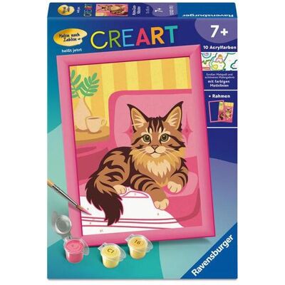 Ravensburger CreArt, Malen nach Zahlen Kinder - Maine-Coon-Kätzchen - Publicité Ravensburger CreArt, Malen nach Zahlen Kinder - Maine-Coon-Kätzchen - Publicité