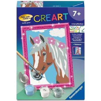 Ravensburger CreArt, Malen nach Zahlen Kinder - Hübsche Stute - Publicité Ravensburger CreArt, Malen nach Zahlen Kinder - Hübsche Stute - Publicité