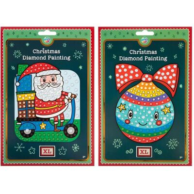Grafix Peinture au diamant « Noël » XL avec strass – A5 - Publicité Grafix Peinture au diamant « Noël » XL avec strass – A5 - Publicité