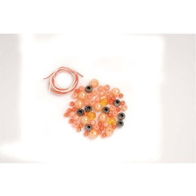 Glorex Kit de perles orange assortis - Publicité Glorex Kit de perles orange assortis - Publicité
