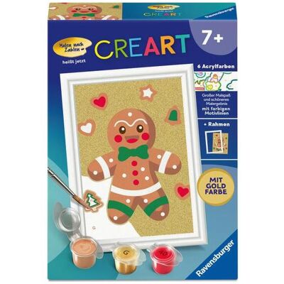 Ravensburger CreArt, Malen nach Zahlen Kinder - Lebkuchenmann - Publicité Ravensburger CreArt, Malen nach Zahlen Kinder - Lebkuchenmann - Publicité