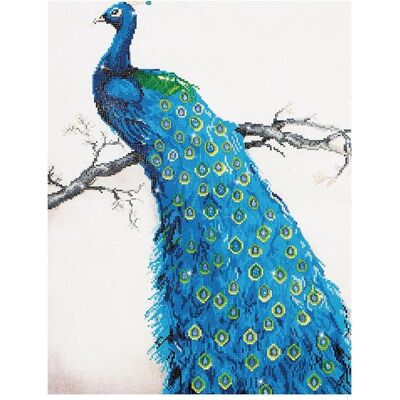 Diamond Dotz Blue Peacock - Peinture de diamants - Publicité Diamond Dotz Blue Peacock - Peinture de diamants - Publicité