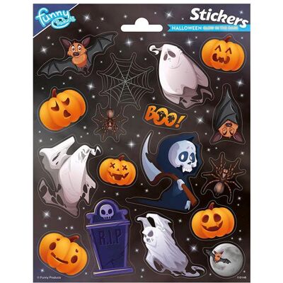 Totum, Autocollants, Feuille d'autocollants Glow in the Dark Halloween - Publicité Totum, Autocollants, Feuille d'autocollants Glow in the Dark Halloween - Publicité
