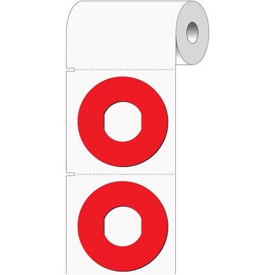 Brady, Rouleau d’étiquettes, THTEP-19-7593-RD, EPREP, polyester, rouge, 60.00 mm de diamètre, permanent, pliage en éventail (100 (73 mm) - Publicité Brady, Rouleau d’étiquettes, THTEP-19-7593-RD, EPREP, polyester, rouge, 60.00 mm de diamètre, permanent, pliage en éventail (100 (73 mm) - Publicité