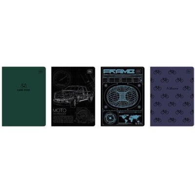 Interdruk, Cahier + bloc-notes, Carnet de notes A5/60K Ligne UV Trends Boys (10 pièces) (A5, À rayures) - Publicité Interdruk, Cahier + bloc-notes, Carnet de notes A5/60K Ligne UV Trends Boys (10 pièces) (A5, À rayures) - Publicité