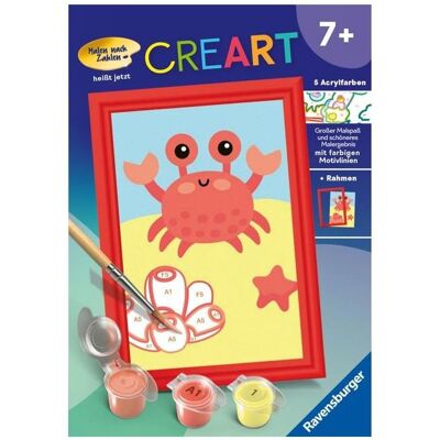 Ravensburger CreArt - Peinture par numéros 23951 - Joyeux crabe - Enfants à partir de 7 ans - Publicité Ravensburger CreArt - Peinture par numéros 23951 - Joyeux crabe - Enfants à partir de 7 ans - Publicité