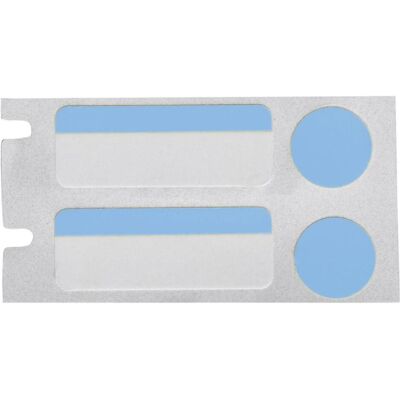 Brady, Rouleau d’étiquettes, B33-304-494-BL, polyester, blanc/bleu, brillant, 25.40 x 9.53 mm, avec étiquette de couverture - Publicité Brady, Rouleau d’étiquettes, B33-304-494-BL, polyester, blanc/bleu, brillant, 25.40 x 9.53 mm, avec étiquette de couverture - Publicité