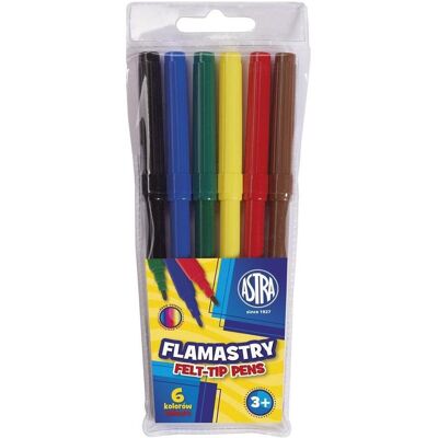 Astra, Marqueur, 6-Farben-Filzstifte (6x) - Publicité Astra, Marqueur, 6-Farben-Filzstifte (6x) - Publicité