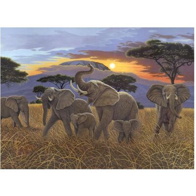 Magni PRACHT Peinture par numéros Junior Éléphant 40 x 32,5 cm - Publicité Magni PRACHT Peinture par numéros Junior Éléphant 40 x 32,5 cm - Publicité