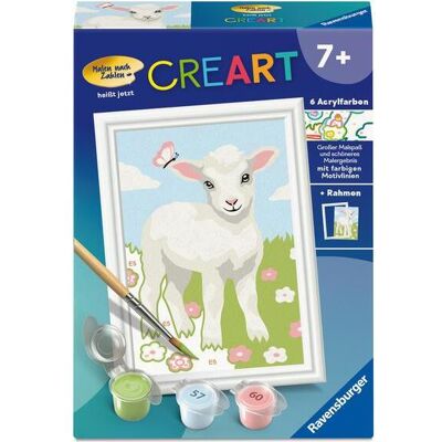 Ravensburger CreArt, Malen nach Zahlen Kinder - Süsses Lämmchen - Publicité Ravensburger CreArt, Malen nach Zahlen Kinder - Süsses Lämmchen - Publicité