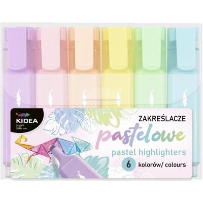 Derform, Marqueur, Pastell-Textmarker 6 Farben KIDEA (6x) - Publicité Derform, Marqueur, Pastell-Textmarker 6 Farben KIDEA (6x) - Publicité