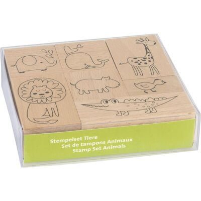Ensemble de tampons Heyda Animaux Bébés - Bois VE=7 pièces - Publicité Ensemble de tampons Heyda Animaux Bébés - Bois VE=7 pièces - Publicité