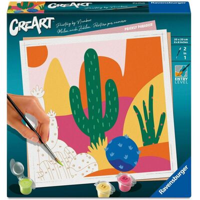 Ravensburger CreArt - peinture par numéros - Paradis épineux - Publicité Ravensburger CreArt - peinture par numéros - Paradis épineux - Publicité