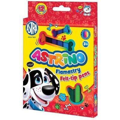 Astra, Marqueur, Astrino Filzstifte 12 Farben (12x) - Publicité Astra, Marqueur, Astrino Filzstifte 12 Farben (12x) - Publicité
