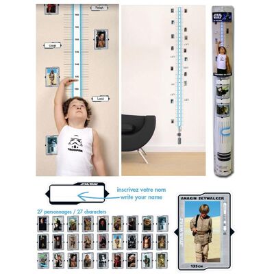ABYstyle, Autocollants, STAR WARS - Toise de Star Wars - Stickers 100x70cm - Publicité ABYstyle, Autocollants, STAR WARS - Toise de Star Wars - Stickers 100x70cm - Publicité