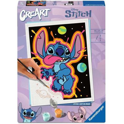 Ravensburger CreArt, Malen nach Zahlen Adults Trend - Disney Stitch: Verloren im All - Publicité Ravensburger CreArt, Malen nach Zahlen Adults Trend - Disney Stitch: Verloren im All - Publicité