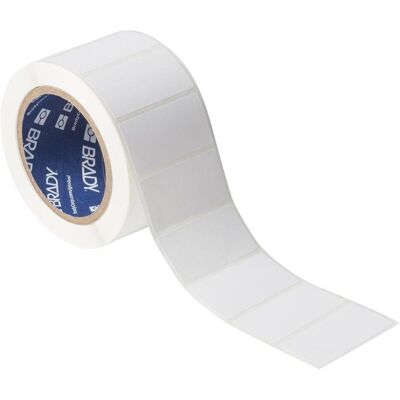 Brady, Rouleau d’étiquettes, Étiquettes papier pré-dimensionnées pour l'imprimante J4000 - 31,75 mm x 63,5 mm (68.58 mm) - Publicité Brady, Rouleau d’étiquettes, Étiquettes papier pré-dimensionnées pour l'imprimante J4000 - 31,75 mm x 63,5 mm (68.58 mm) - Publicité