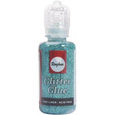 Rayher Glitter-Glue métallique, turquoise, 20 ml - Publicité Rayher Glitter-Glue métallique, turquoise, 20 ml - Publicité