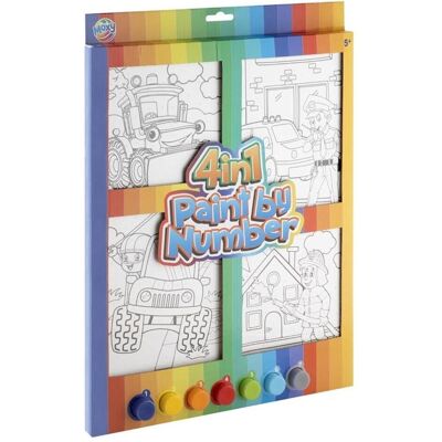 Creative Craft Group Kit de Peinture par Numéros - Véhicules Multicolores - Publicité Creative Craft Group Kit de Peinture par Numéros - Véhicules Multicolores - Publicité