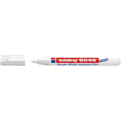 Edding, Marqueur, Marqueur permanent Ready White Industry Pen E-8046 (1x) - Publicité Edding, Marqueur, Marqueur permanent Ready White Industry Pen E-8046 (1x) - Publicité