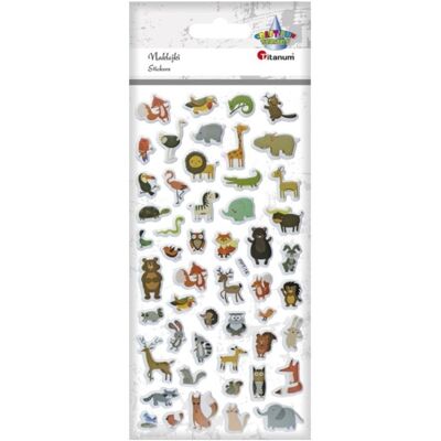 Titanum, Autocollants, Weiche konvexe Aufkleber, Tiere, Mix, 51 Stk (51 Autocollants) - Publicité Titanum, Autocollants, Weiche konvexe Aufkleber, Tiere, Mix, 51 Stk (51 Autocollants) - Publicité